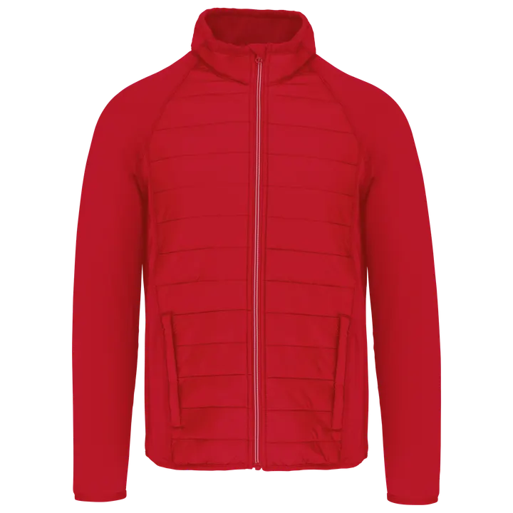 Veste sport bi-matière unisexe Sporty Red