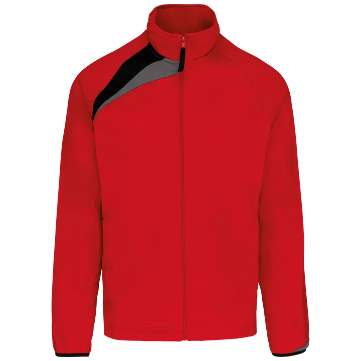 Trainingsjacke Sporty red/Black/Storm grey