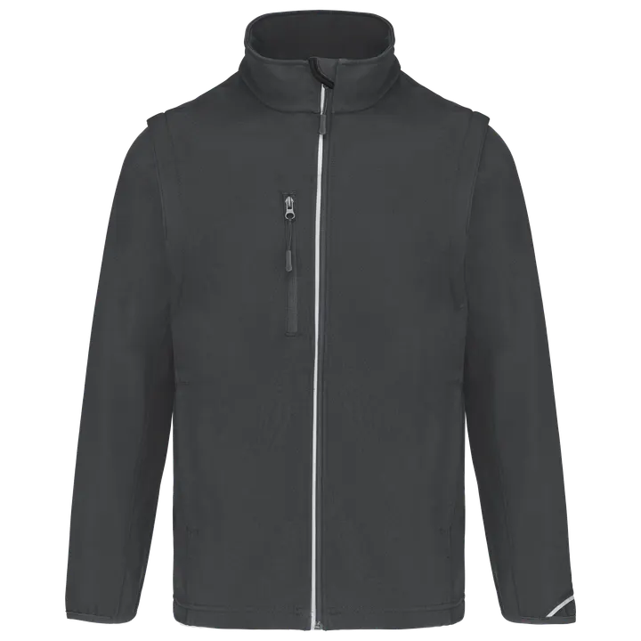 Veste softshell sport manches amovibles unisexe Titanium