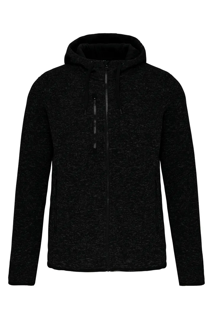 Herren-Hoodie aus Chiné Dark Grey Melange