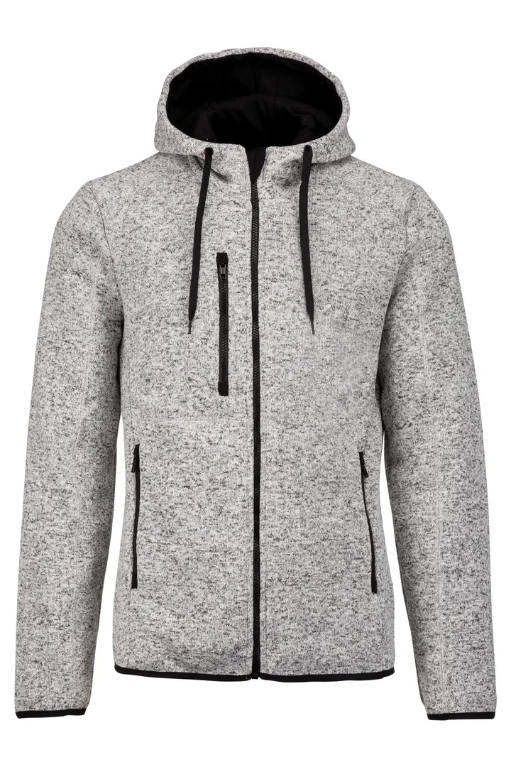 Herren-Hoodie aus Chiné Light grey melange