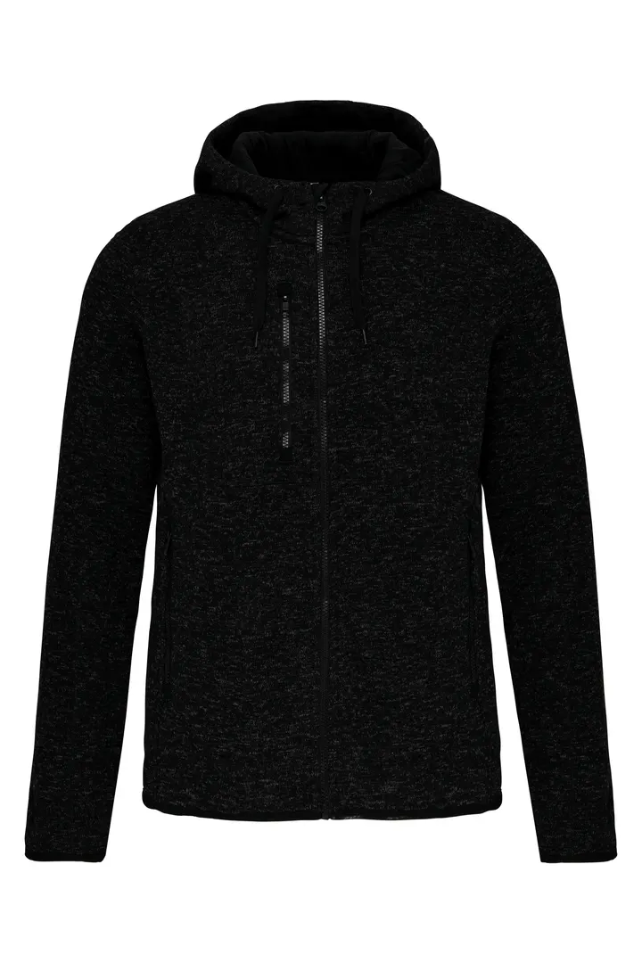 Damen-Hoodie aus Chiné Dark Grey Melange