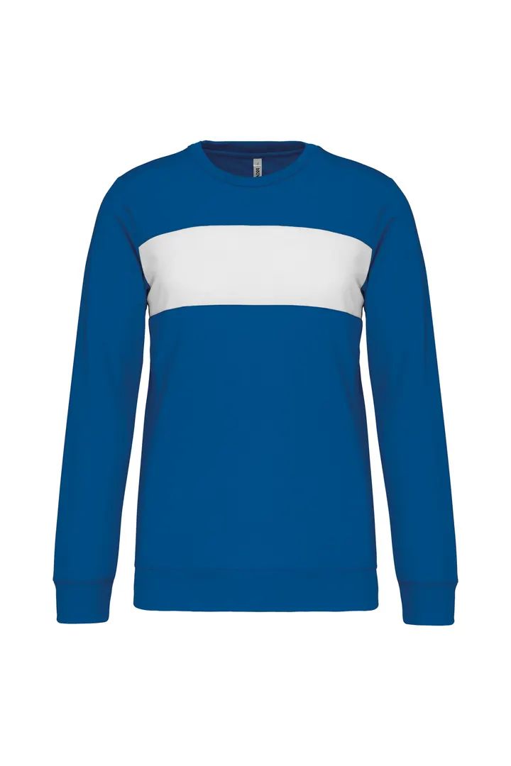 Sweat-shirt polyester Sporty Royal Blue / White