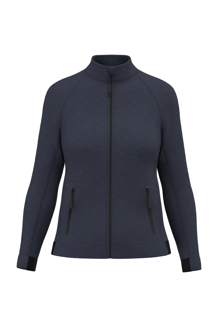 Damenjacke mit hochgeschlossenem Kragen French Navy Heather