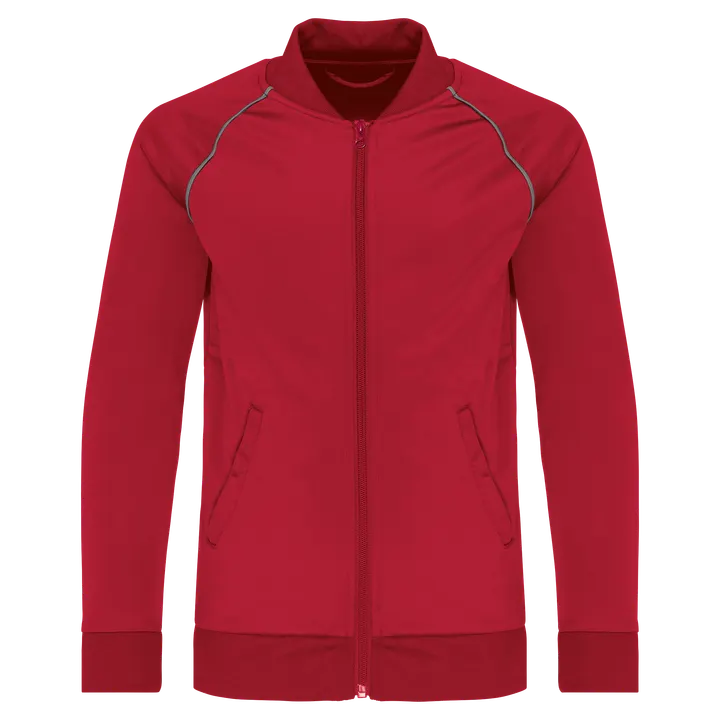 Veste de survêtement zippée avec liseré enfant Sporty Red