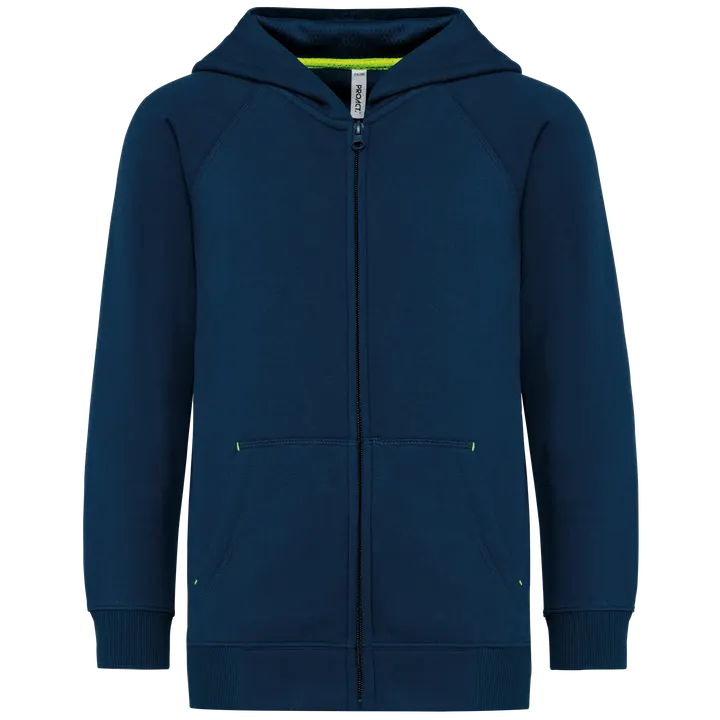 Kinderjacke mit Reißverschluss und Kapuze Sporty Navy