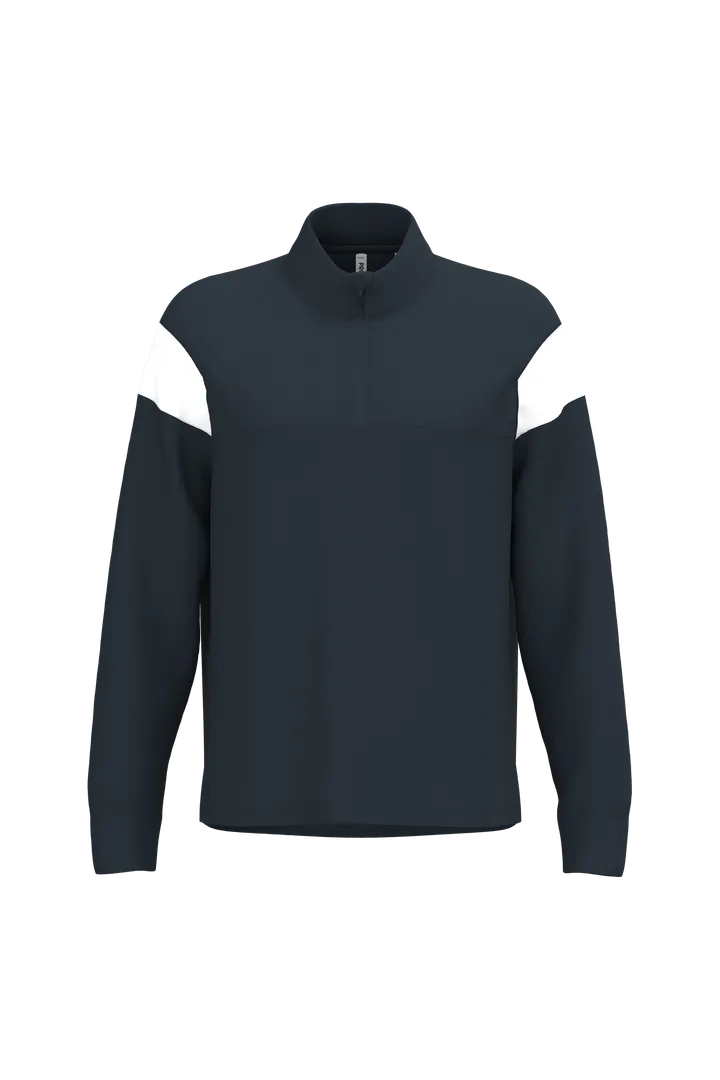 Sweat d'entrainement 1/4 zip unisexe Navy