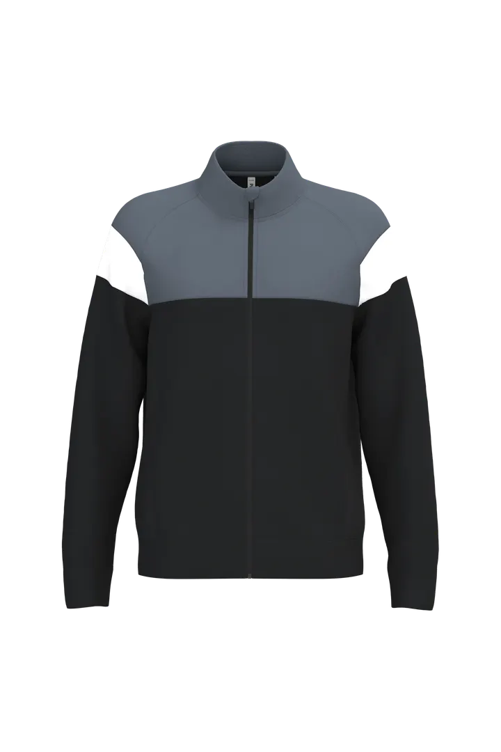 Unisex-Trainingsjacke mit Reißverschluss Black / sporty grey