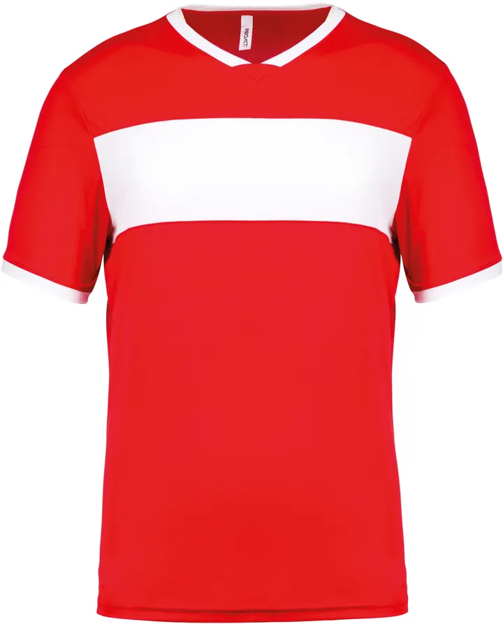 Kinder-Multisport-Kurzarmtrikot Sporty Red / White