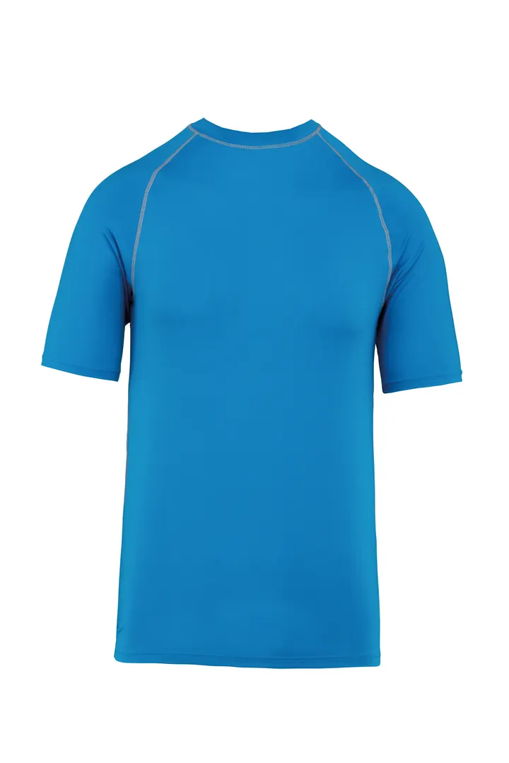 Kinder-Funktionsshirt Kurzarm und UV-Schutz Aqua Blue
