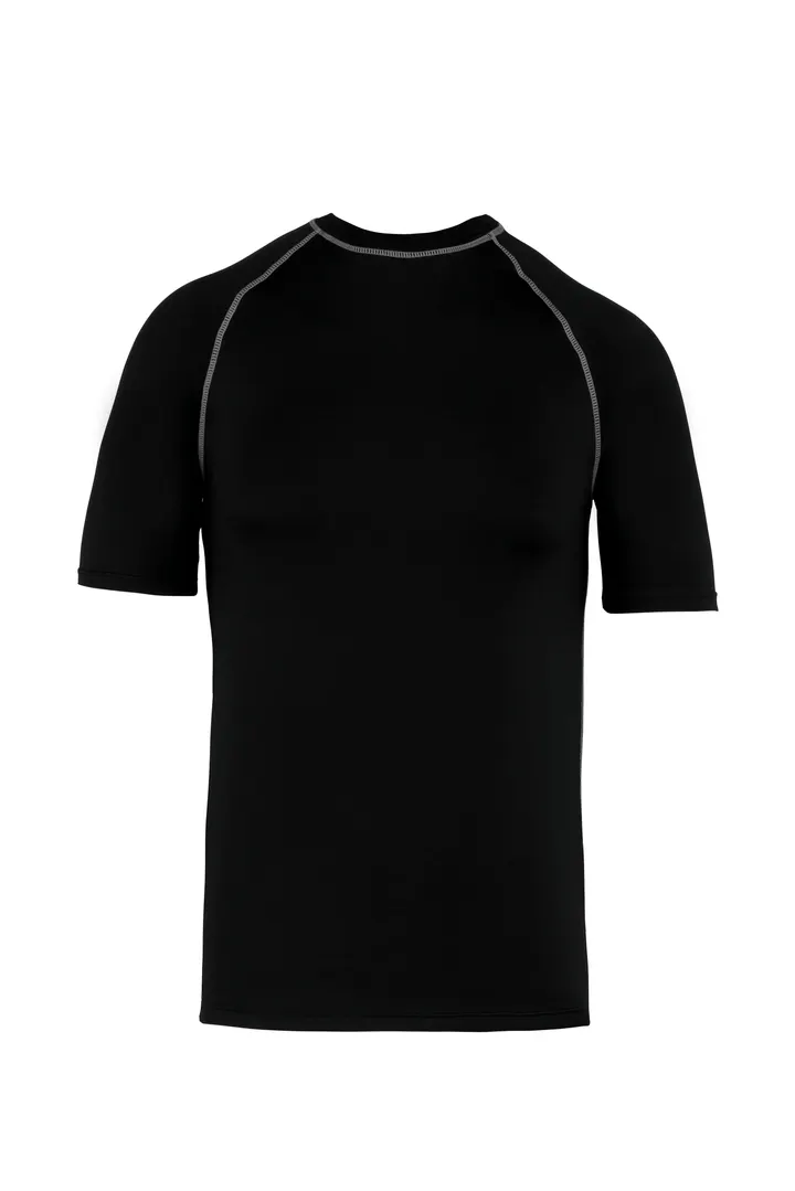 Kinder-Funktionsshirt Kurzarm und UV-Schutz Black