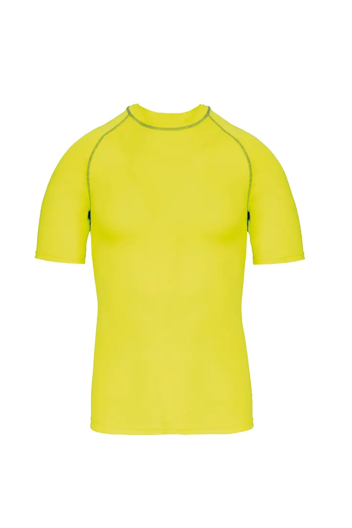 Kinder-Funktionsshirt Kurzarm und UV-Schutz Fluorescent Yellow