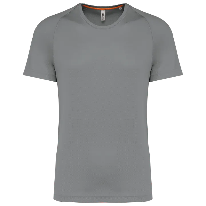 Herren-Sportshirt aus Recyclingmaterial mit Rundhalsausschnitt Fine Grey