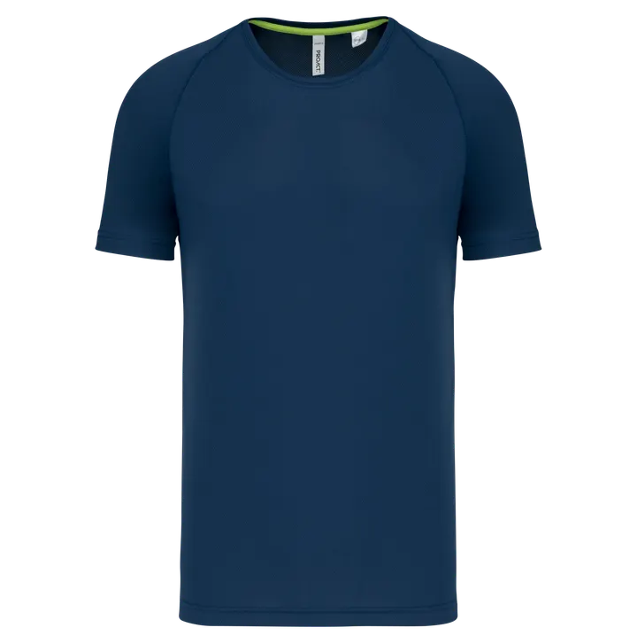 Herren-Sportshirt aus Recyclingmaterial mit Rundhalsausschnitt Sporty Navy