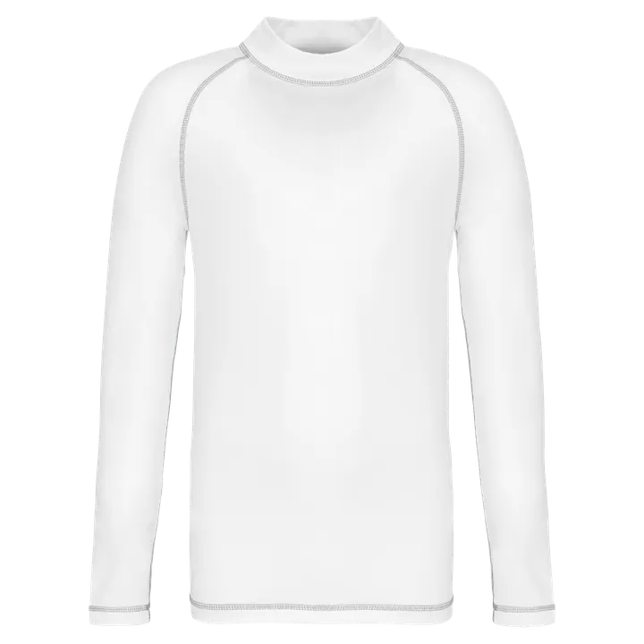 T-shirt technique à manches longues avec protection anti-UV enfant White