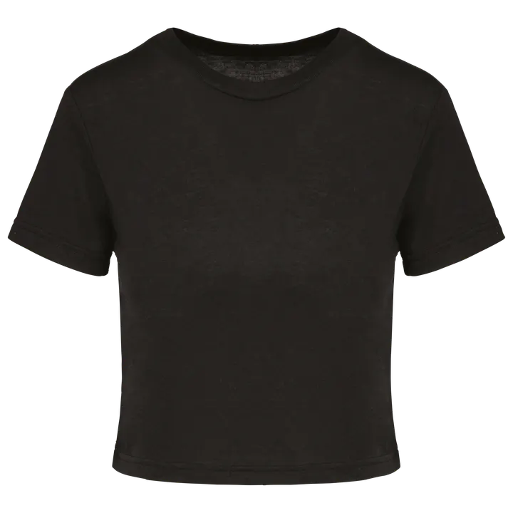 Triblend-Crop Top für Damen Black