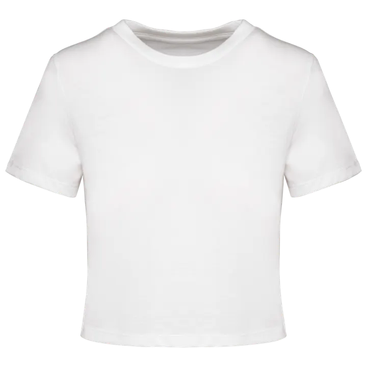 Triblend-Crop Top für Damen White