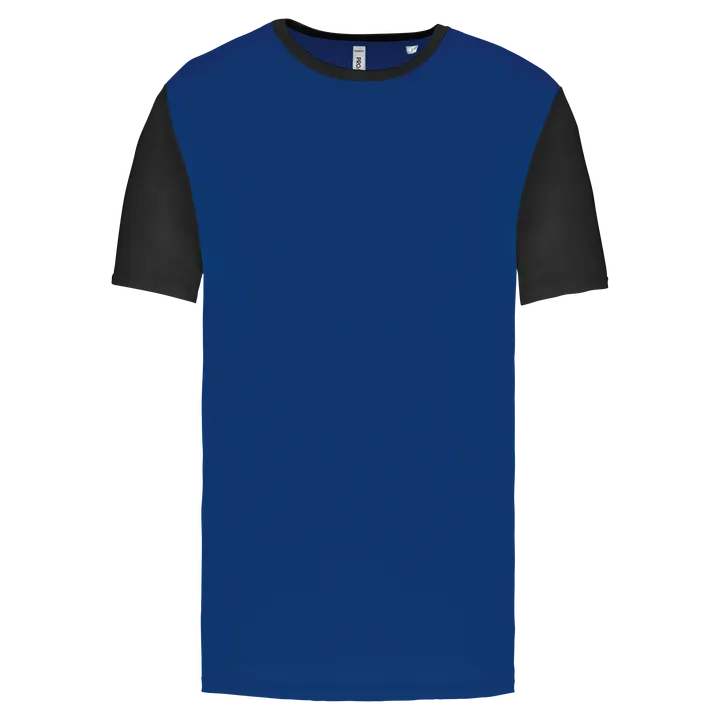 Unisex-Multisport-Kurzarmtrikot zweifarbig Dark Royal Blue / Black