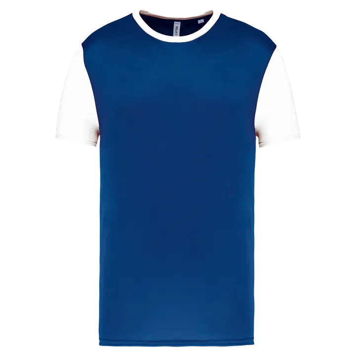 Unisex-Multisport-Kurzarmtrikot zweifarbig Dark Royal Blue / White