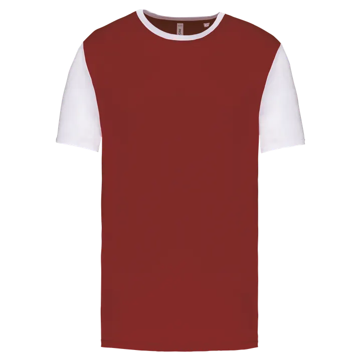 Unisex-Multisport-Kurzarmtrikot zweifarbig Garnet / White