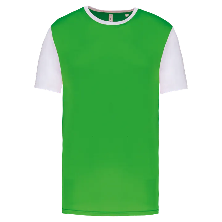 Unisex-Multisport-Kurzarmtrikot zweifarbig Green / White