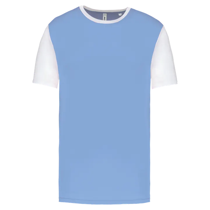 Unisex-Multisport-Kurzarmtrikot zweifarbig Sky Blue / White
