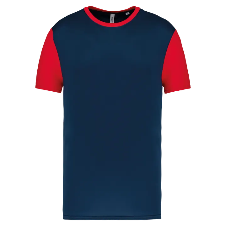 Unisex-Multisport-Kurzarmtrikot zweifarbig Sporty Navy / Sporty Red