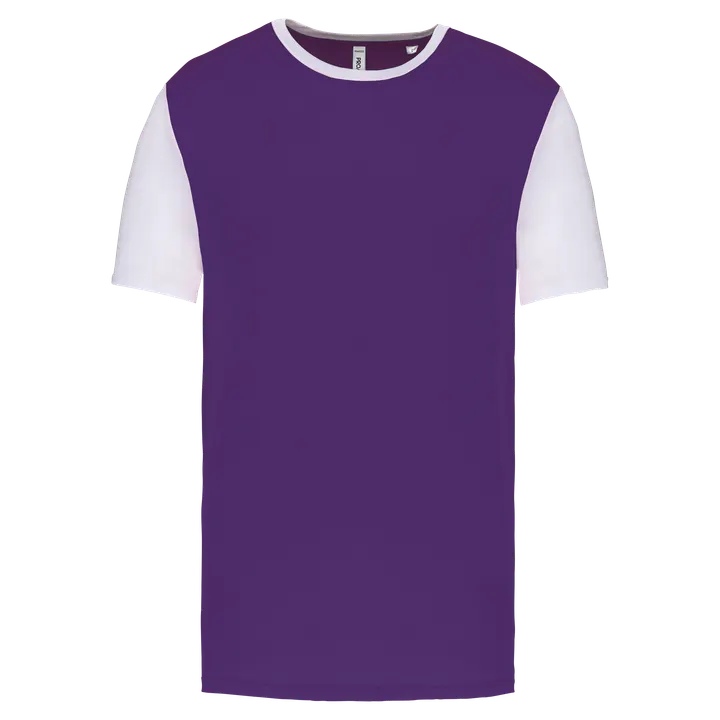 Unisex-Multisport-Kurzarmtrikot zweifarbig Sporty Purple / White