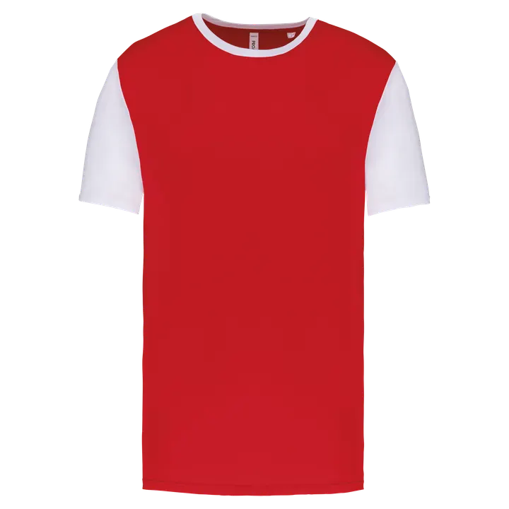 Unisex-Multisport-Kurzarmtrikot zweifarbig Sporty Red / White