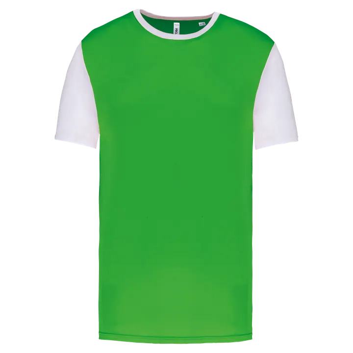 Kinder-Multisport-Kurzarmtrikot zweifarbig Green / White