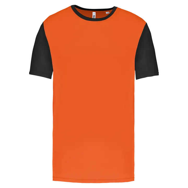 Kinder-Multisport-Kurzarmtrikot zweifarbig Orange / Black