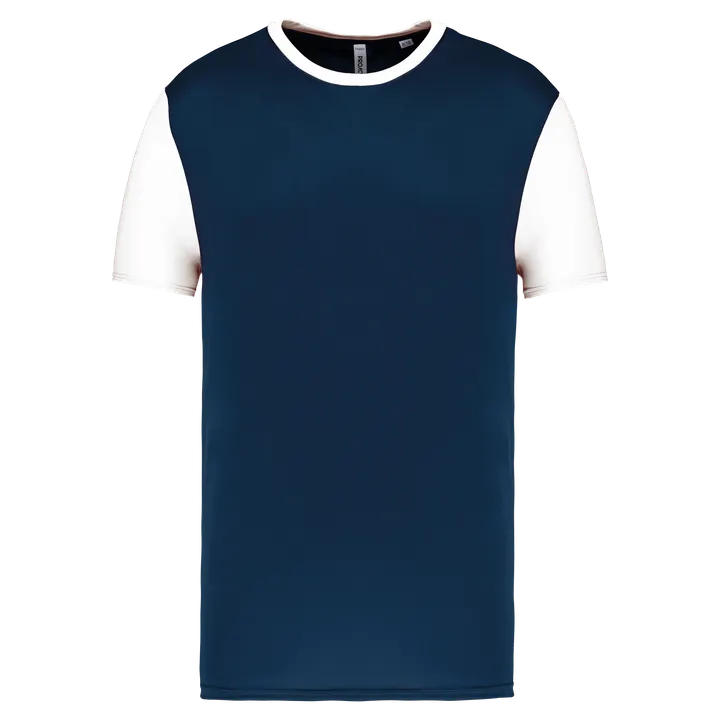 Kinder-Multisport-Kurzarmtrikot zweifarbig Sporty Navy / White