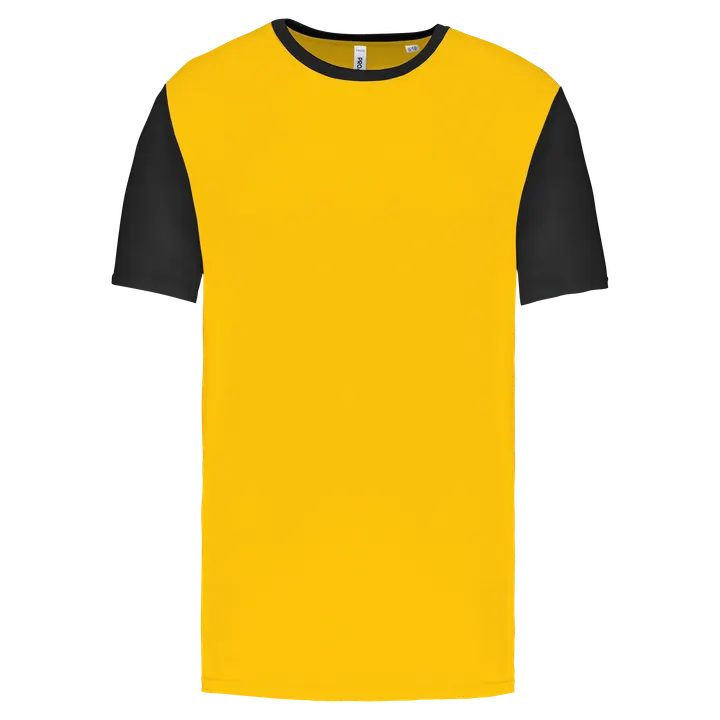 Kinder-Multisport-Kurzarmtrikot zweifarbig Sporty Yellow / Black