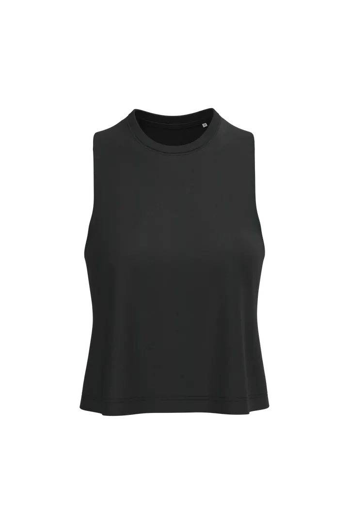 Débardeur crop Triblend femme Black