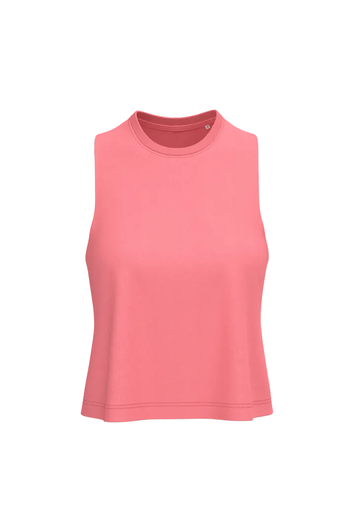 Débardeur crop Triblend femme Coral