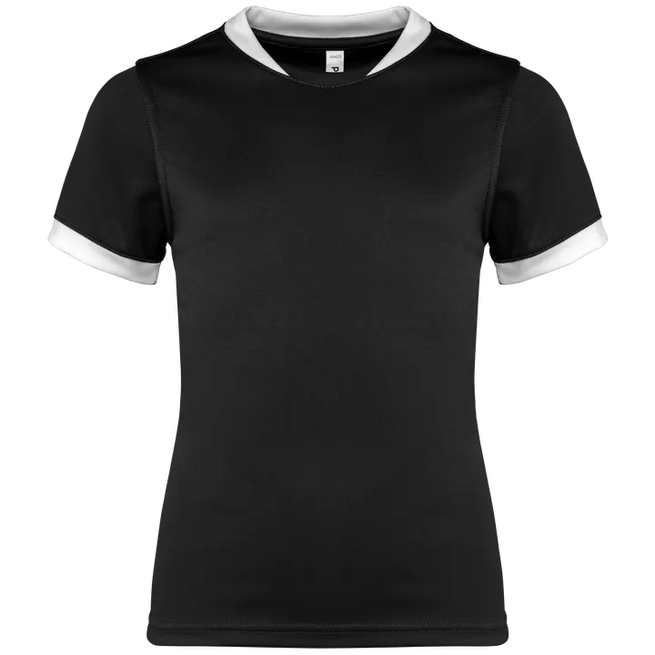 Rugby-Trikot mit kurzen Ärmeln für Kinder Black