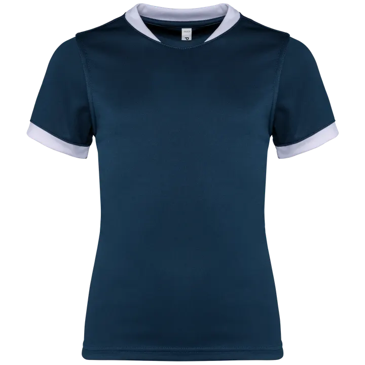 Rugby-Trikot mit kurzen Ärmeln für Kinder Sporty Navy