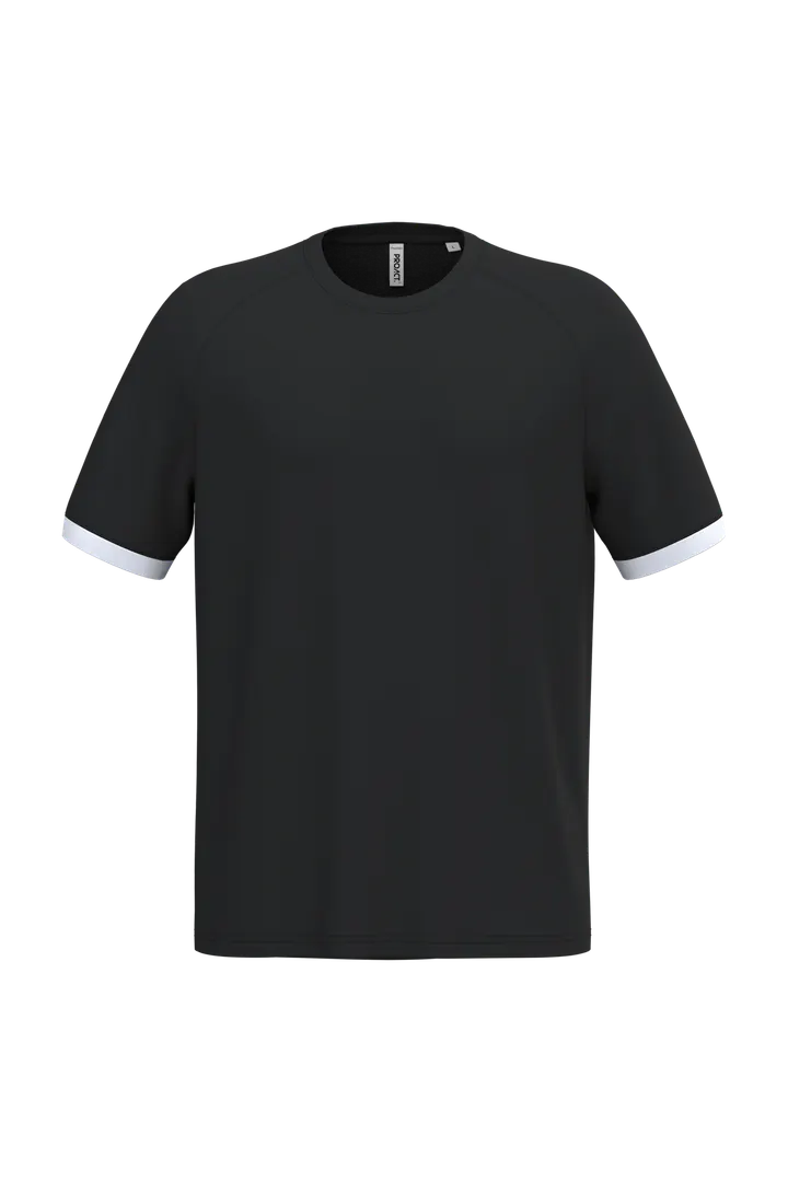 Unisex-Multisporttrikot aus Polyester Black / White