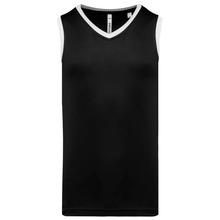 Herren Basketball Trikot Black / White