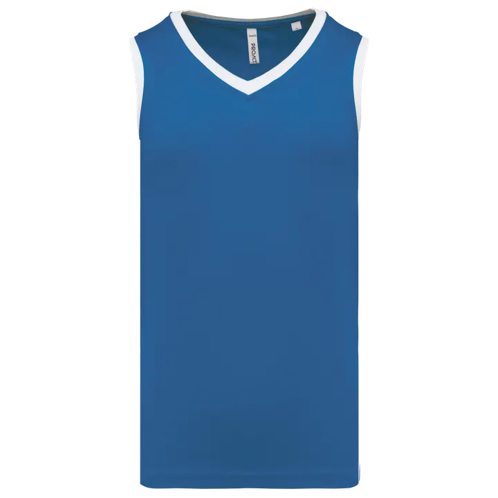 Herren Basketball Trikot Sporty Royal Blue / White