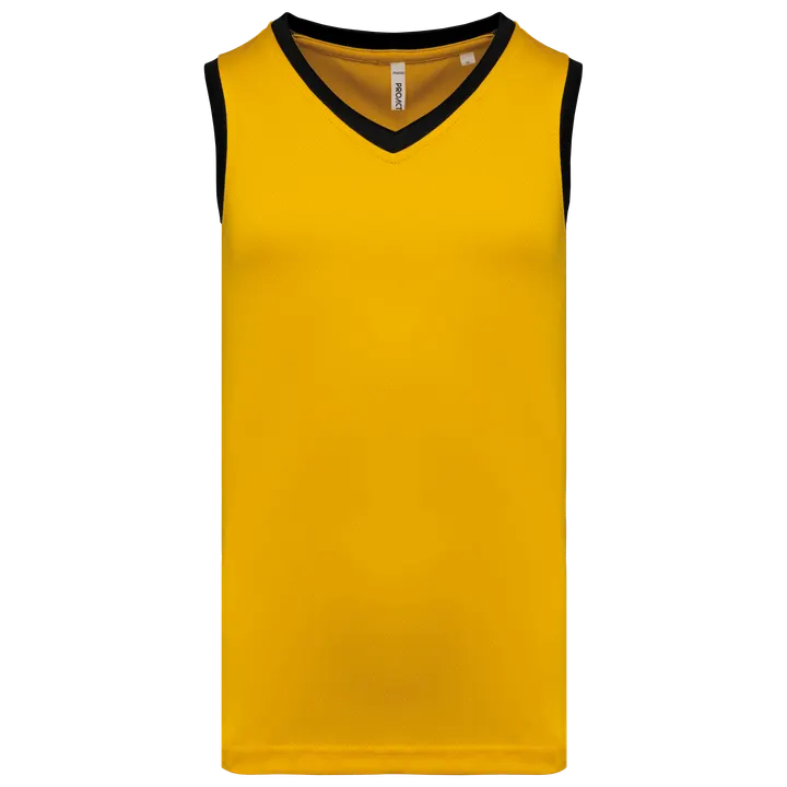 Herren Basketball Trikot Sporty Yellow / Black