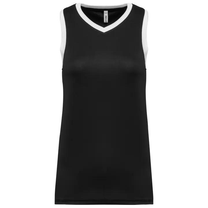 Damen Basketball Trikot Black / White