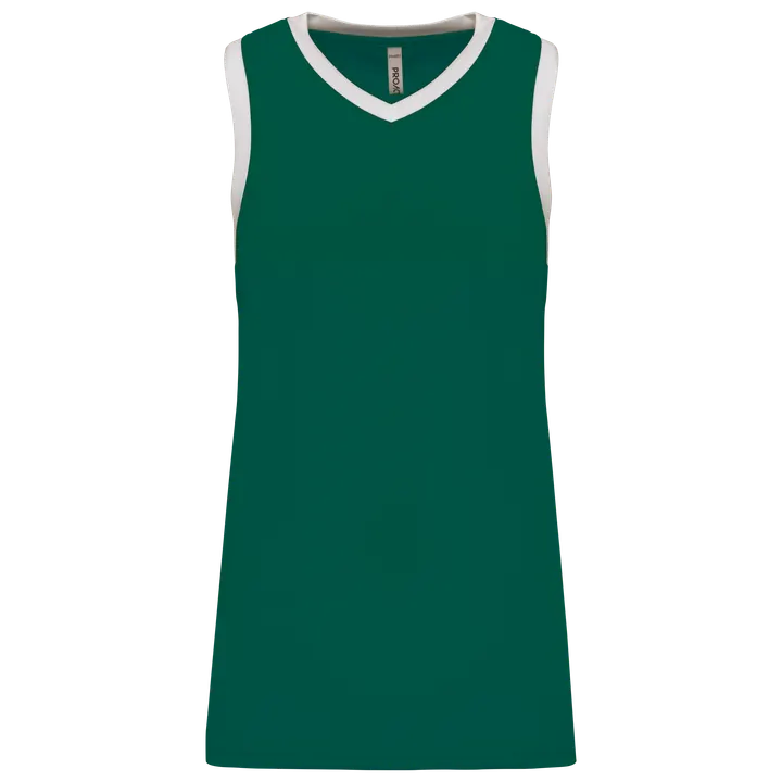 Damen Basketball Trikot Dark Green / White