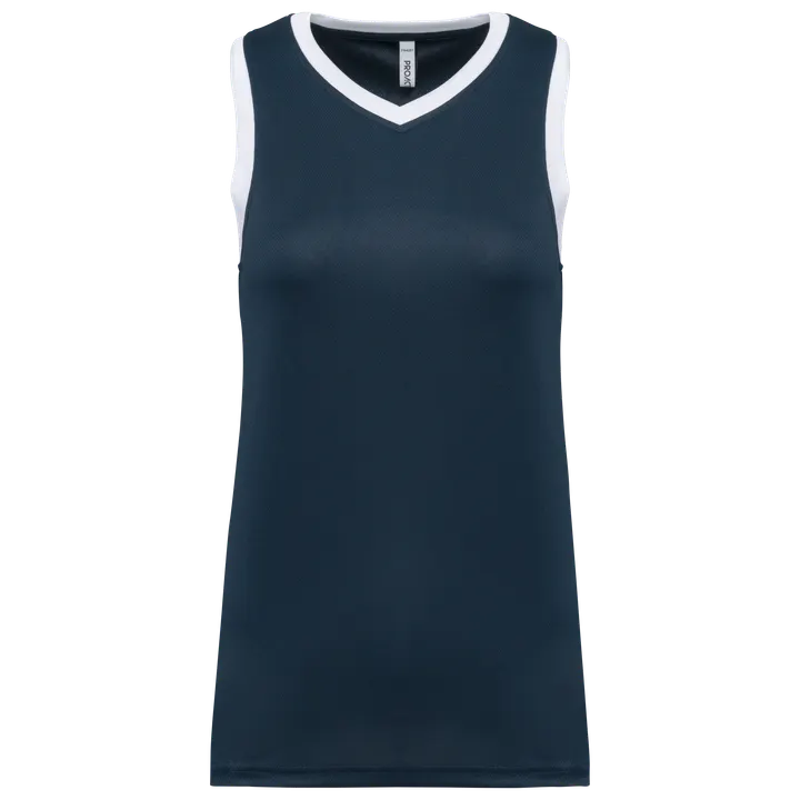 Damen Basketball Trikot Navy / White