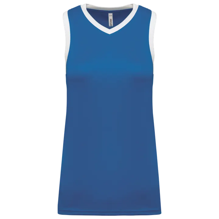 Damen Basketball Trikot Sporty Royal Blue / White