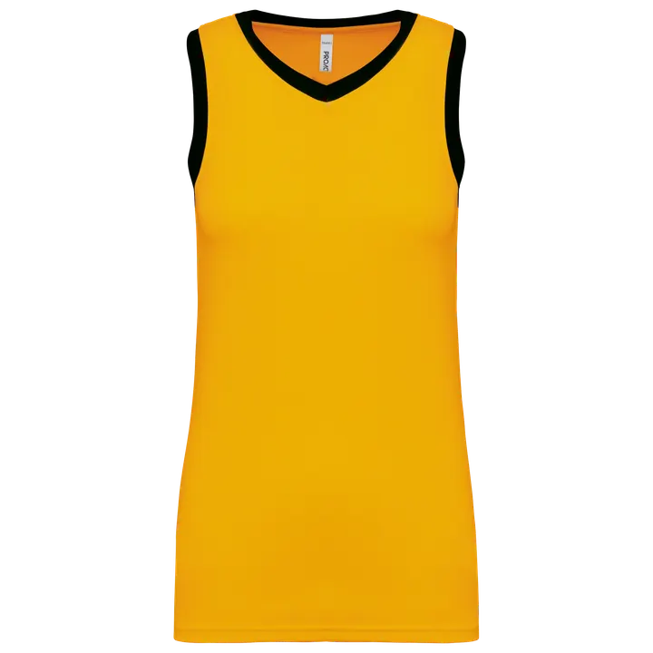 Damen Basketball Trikot Sporty Yellow / Black