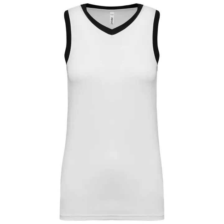Damen Basketball Trikot White / Black