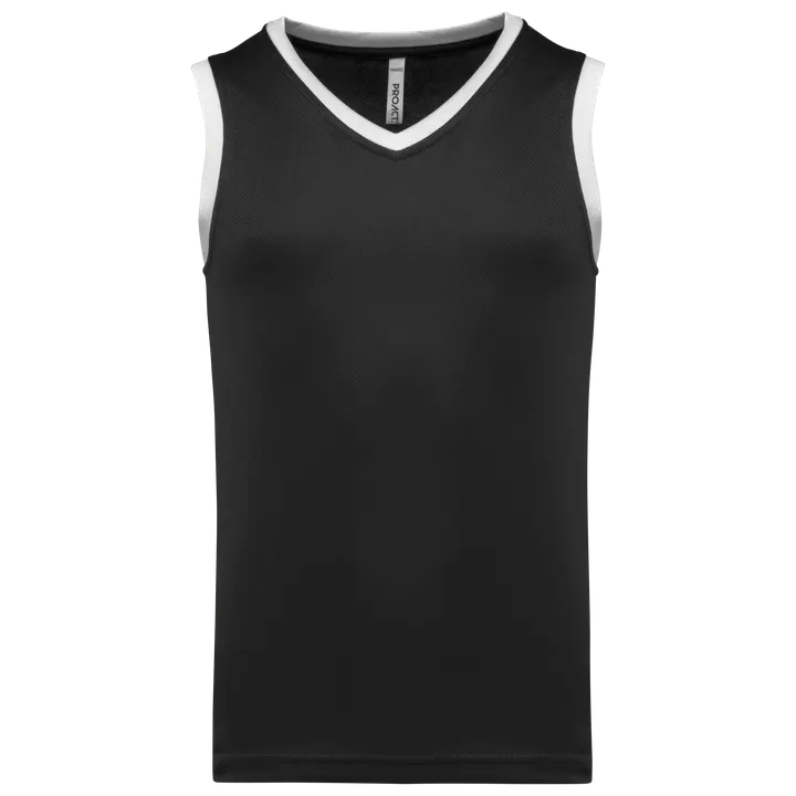Kinder Basketball Trikot Black / White
