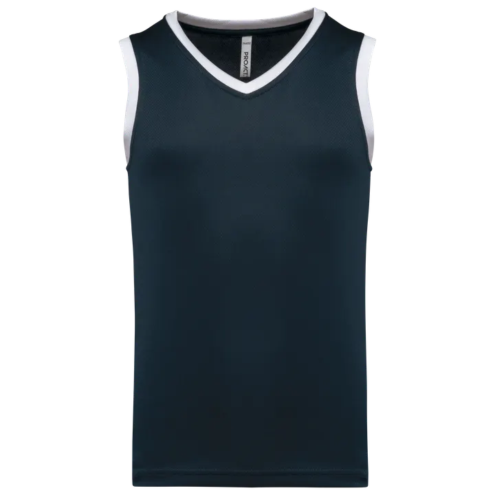 Kinder Basketball Trikot Navy / White
