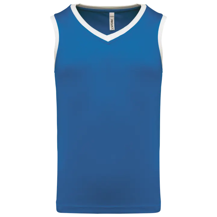 Kinder Basketball Trikot Sporty Royal Blue / White